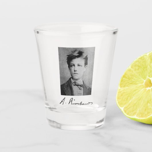 Arthur Rimbaud Shot Glass Schnapsglas (Vorderseite)