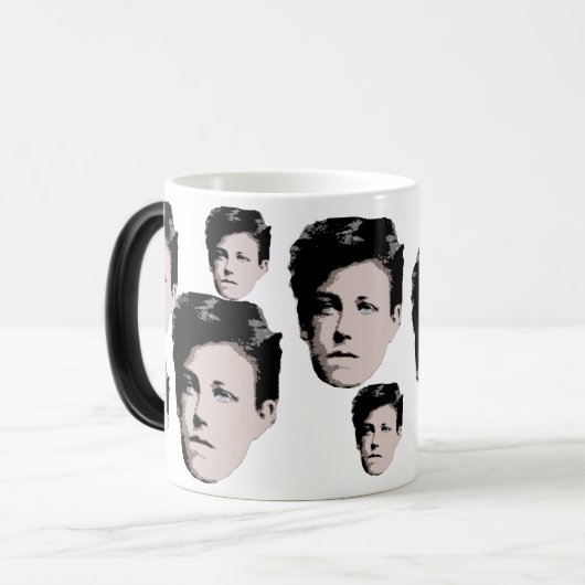 Arthur Rimbaud Verwandlungstasse (Vorderseite Links)