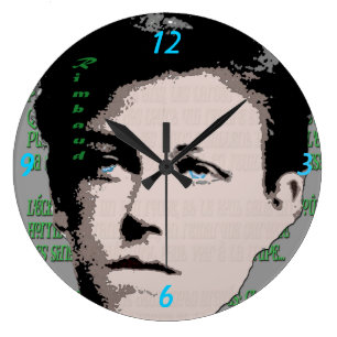 Arthur Rimbaud Wall Clock Große Wanduhr