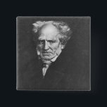 Arthur Schopenhauer Button<br><div class="desc">Arthur Schopenhauer | durch Kunst-Standort Franz Seraph von Lenbach |: Privatsammlung,  Bild-Sammlungs-Zahl Bayreuths,  Bayern,  Deutschland | deutsche Künstler-|: XIR267139</div>