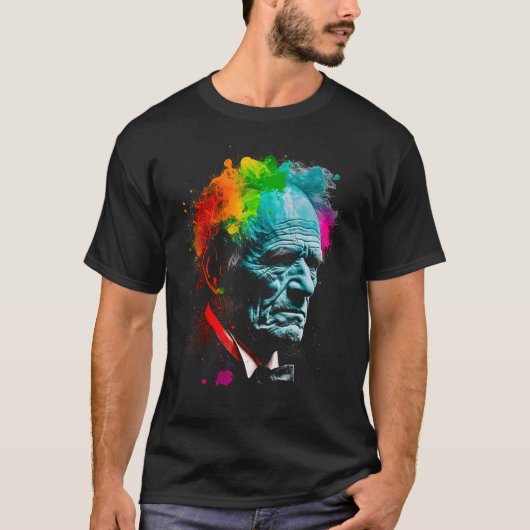 Arthur Schopenhauer deutscher Philosoph T-Shirt (Vorderseite)