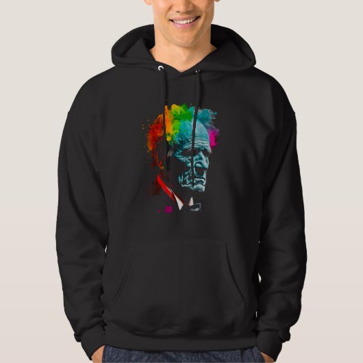 Arthur Schopenhauer German Philosopher Hoodie (Vorderseite)
