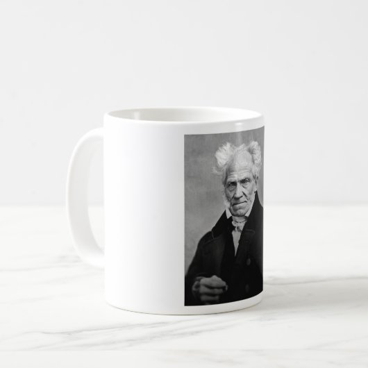 Arthur Schopenhauer Kaffeetasse (Vorderseite Links)