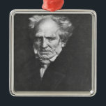 Arthur Schopenhauer Ornament Aus Metall<br><div class="desc">Arthur Schopenhauer | durch Kunst-Standort Franz Seraph von Lenbach |: Privatsammlung,  Bild-Sammlungs-Zahl Bayreuths,  Bayern,  Deutschland | deutsche Künstler-|: XIR267139</div>