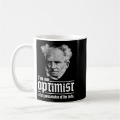 Arthur Schopenhauer Pessimismus Pessimist P Kaffeetasse (Links)