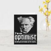 Arthur Schopenhauer Pessimismus Pessimist P Karte (Gelbe Blume)