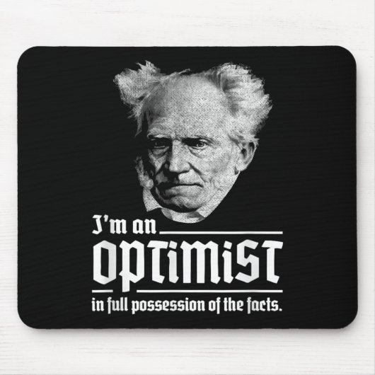 Arthur Schopenhauer Pessimismus Pessimist P Mousepad (Vorne)