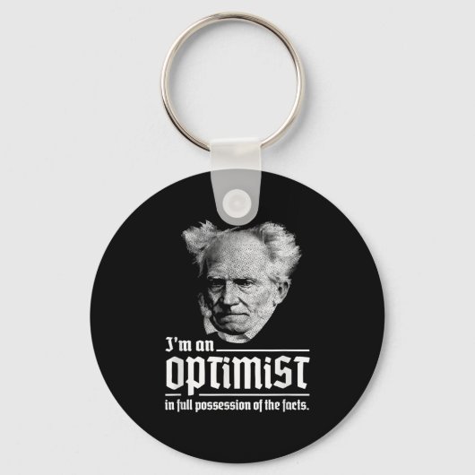Arthur Schopenhauer Pessimismus Pessimist P Schlüsselanhänger (Vorderseite)