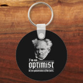 Arthur Schopenhauer Pessimismus Pessimist P Schlüsselanhänger (Vorderseite)
