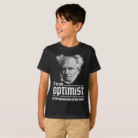 Arthur Schopenhauer Pessimismus Pessimist P T-Shirt (Vorne ganz)