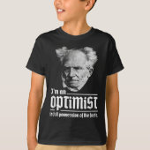 Arthur Schopenhauer Pessimismus Pessimist P T-Shirt (Vorderseite)