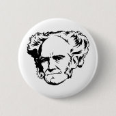 Arthur Schopenhauer-Porträt Button (Vorderseite)