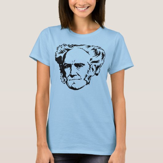 Arthur Schopenhauer-Porträt T-Shirt (Vorderseite)