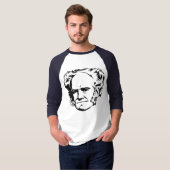 Arthur Schopenhauer-Porträt T-Shirt (Vorne ganz)