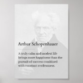 Arthur Schopenhauer Poster de citas inspiradoras (Vorne)