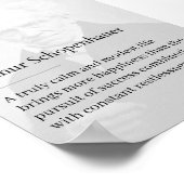Arthur Schopenhauer Poster de citas inspiradoras (Ecke)