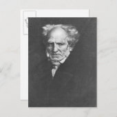 Arthur Schopenhauer Postkarte (Vorne/Hinten)