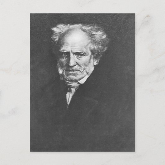 Arthur Schopenhauer Postkarte (Vorderseite)