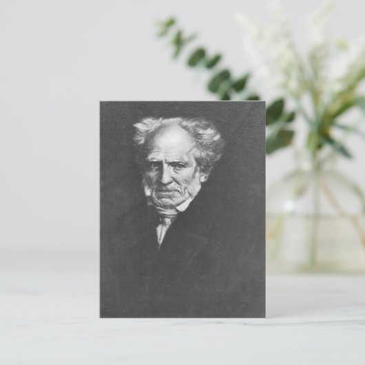 Arthur Schopenhauer Postkarte (Stehend Vorderseite)