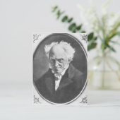 Arthur Schopenhauer Postkarte (Stehend Vorderseite)