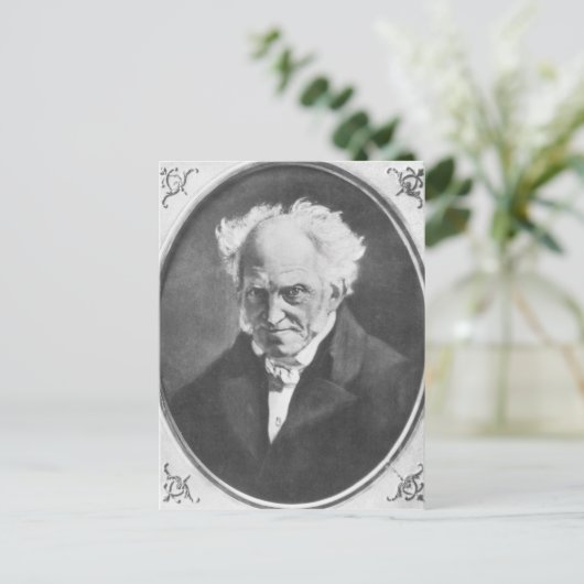Arthur Schopenhauer Postkarte (Stehend Vorderseite)