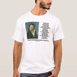 Arthur Schopenhauer-Talent gegen Genie-Zitat T-Shirt