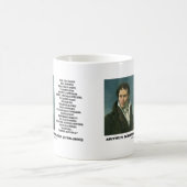 Arthur Schopenhauer Talent gegen Genius Zitat Kaffeetasse (Mittel)