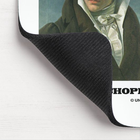 Arthur Schopenhauer Talent gegen Genius Zitat Mousepad (Ecke)