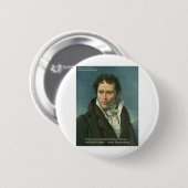 Arthur Schopenhauer Zitat "Nations Ridicule" Gesch Button (Vorne & Hinten)