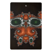 ARTHUR ~ Schwarz, Rot, Grün und Weiß Mini Klemmbrett (Rückseite)