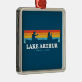 Arthur-See Pennsylvania Canoe Ornament Aus Metall (Rechts)