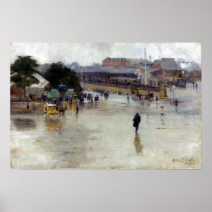Arthur Streeton der Bahnhof, Redfern Poster