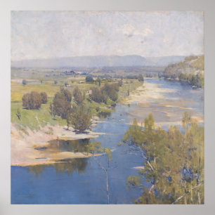 Arthur Streeton - "Der lila Mittag ist transparent Poster