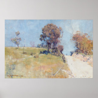 Arthur Streeton - Sonnenlicht (Auf einer heißen St Poster