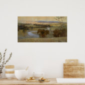 Arthur Streeton - 'Still_glides_the stream' und_sh Poster (Küche)