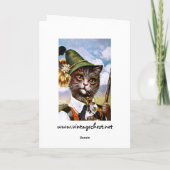 Arthur Thiele - Bayerische Alpen Katze Karte (Rückseite)