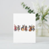 Arthur Thiele - Cat Orchestra in the Snow Postkarte (Stehend Vorderseite)