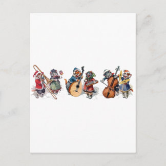Arthur Thiele - Cat Orchestra in the Snow Postkarte