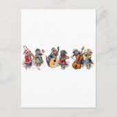 Arthur Thiele - Cat Orchestra in the Snow Postkarte (Vorderseite)