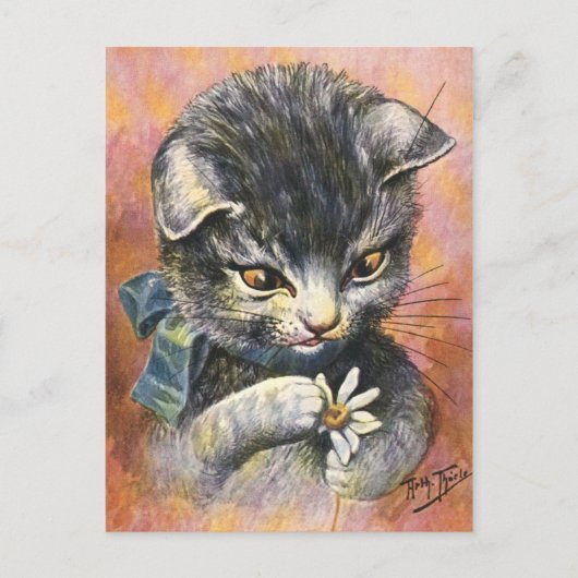 Arthur Thiele - Katze in Liebe Postkarte (Vorderseite)