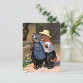 Arthur Thiele - Liebliche Katzen Postkarte (Stehend Vorderseite)