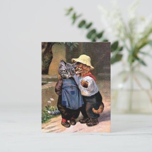 Arthur Thiele - Liebliche Katzen Postkarte (Stehend Vorderseite)