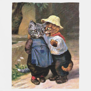 Arthur Thiele: Reizende Land-Katzen Fleecedecke