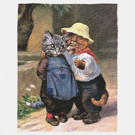 Arthur Thiele: Reizende Land-Katzen Fleecedecke (Vorderseite)