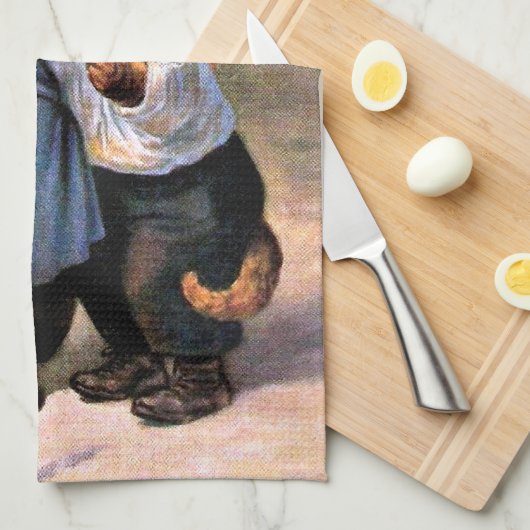 Arthur Thiele - reizende Land-Katzen Küchentuch (Viertel Falte)