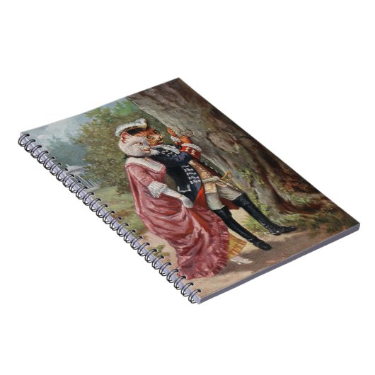 Arthur Thiele Romantic Cats Spiral Notebook Notizblock (Rechte Seite)