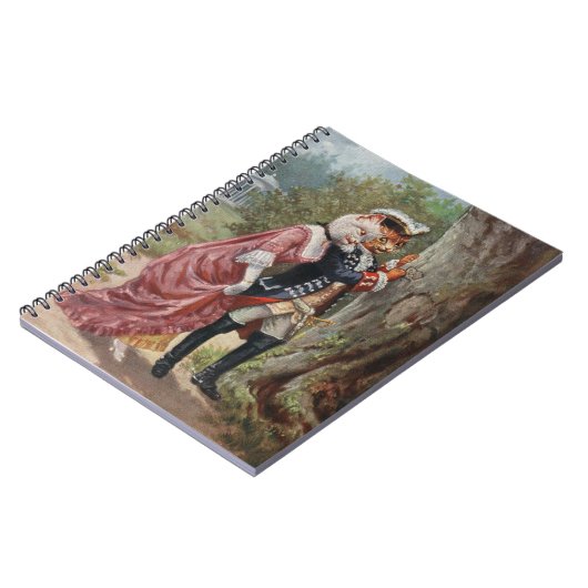 Arthur Thiele Romantic Cats Spiral Notebook Notizblock (Linke Seite)