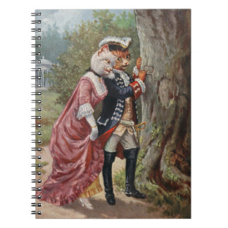 Arthur Thiele Romantic Cats Spiral Notebook Notizblock