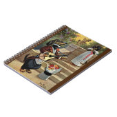Arthur Thiele Romantische Dackeln SpiralNotebook Notizblock (Linke Seite)