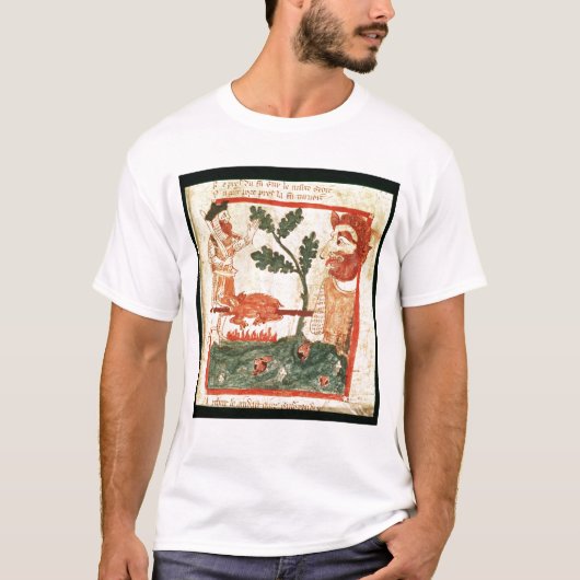 Arthur trifft die riesige Röstung ein Schwein auf T-Shirt (Vorderseite)